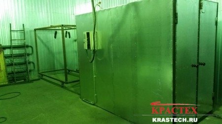 Линия порошковой покраски на заводе АТИ в Санкт-Петербурге